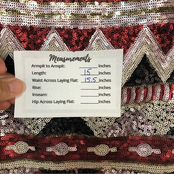 Pink Martini Women’s Sequined Skirt Side Zip Mini - Picture 7 of 7